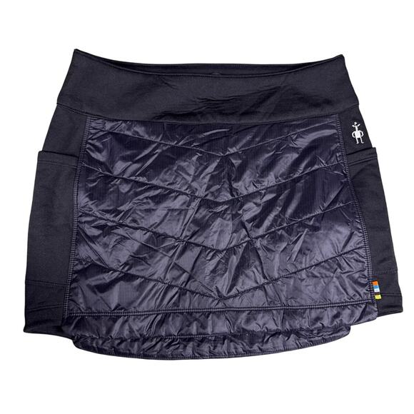 Smartwool Smartloft Skirt Merino Wool Womens Extra Small Black Quilted Pull On - Picture 3 of 12